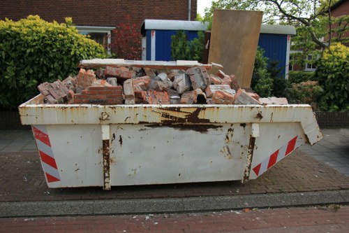 Professional furniture clearance team removing items