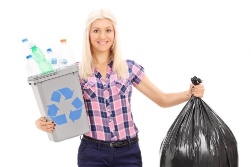 Recyclable furniture materials at a Poplar facility