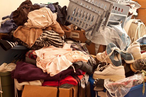 Various types of builders waste materials